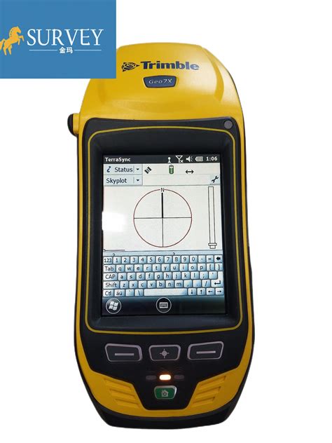yellow trimble gps