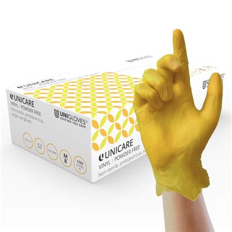 Yellow Vinyl Gloves
