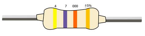 Yellow Violet Orange Resistor