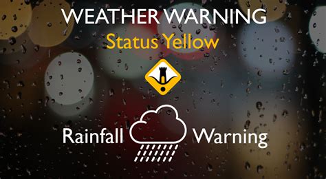 yellow warning for rain