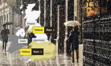 yellow weather warning london