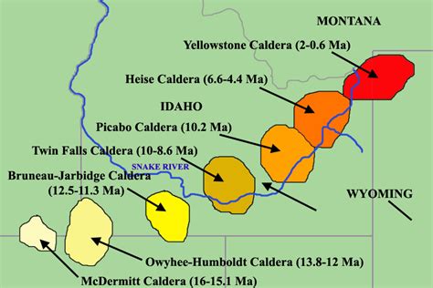 yellowstone caldera eruption history