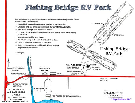 yellowstone fishing bridge rv park map