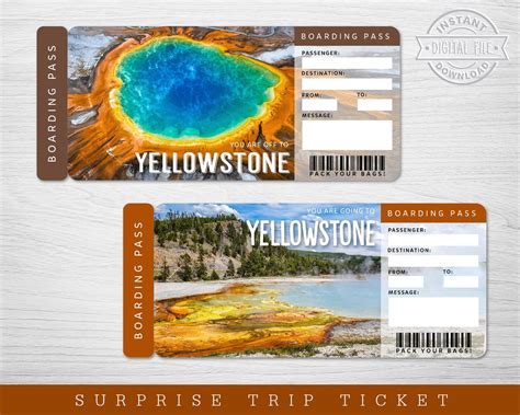 yellowstone national park tickets 2023