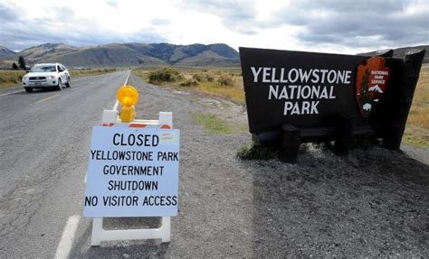 yellowstone park closed pictures