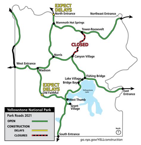 yellowstone park road closures