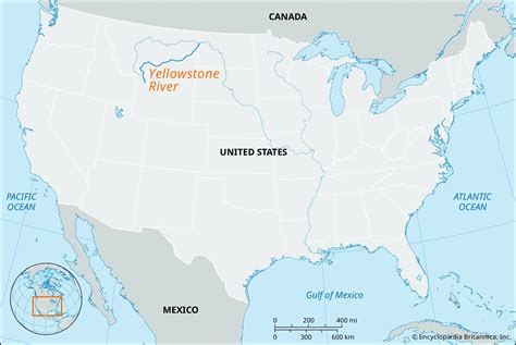 yellowstone river map image