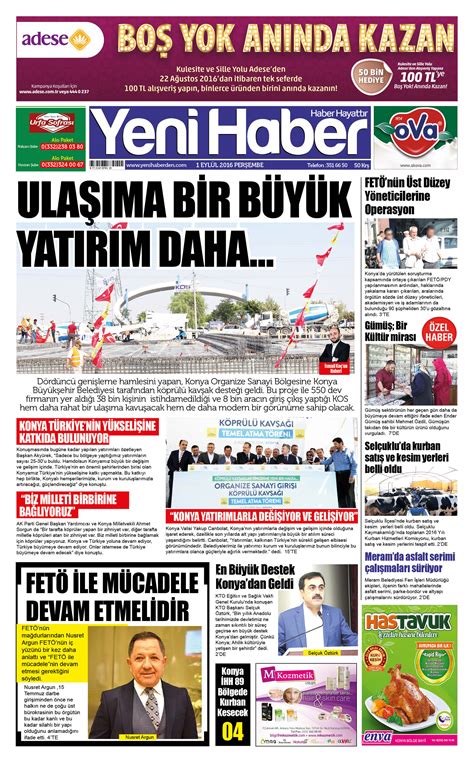 yeni haber gazetesi