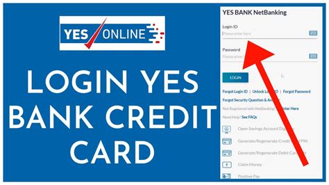 yes bank credit card login netbanking