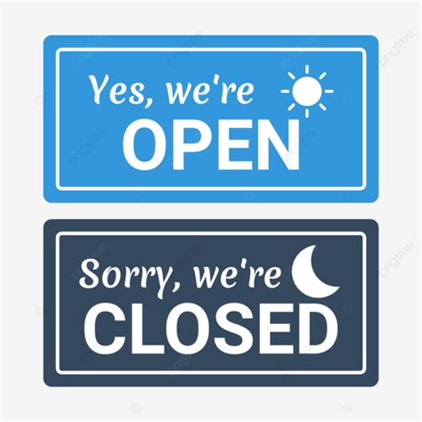 Yes Were Open Sorry Were Closed Printable
