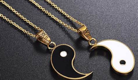 His and her necklace Yin and Yang in 2020 | His and hers necklaces