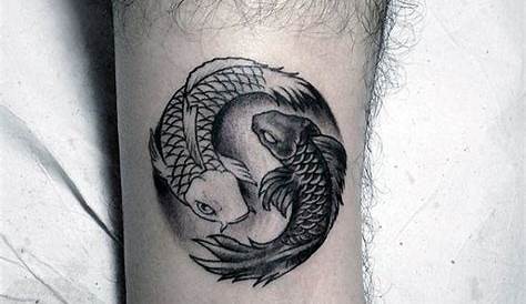 Yin Yang Koi Fish Tattoo Small Designs & Meanings Asian s
