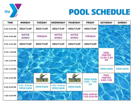 ymca catonsville pool schedule