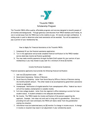 ymca scholarship program 2026 updated