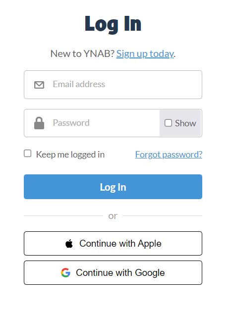 ynab log in