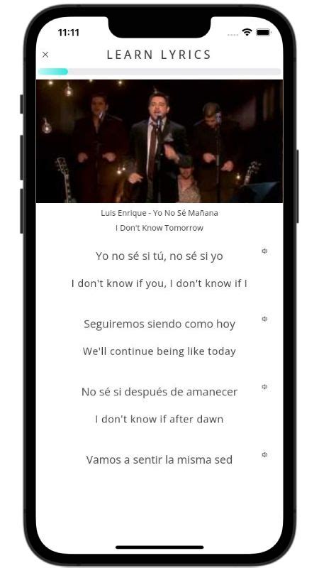 Luis Enrique Yo No Se Mañana I Don't know Tomorrow Letra/Lyrics