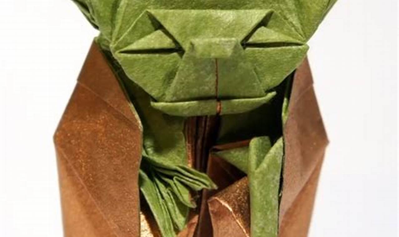 yoda origami anleitung einfach