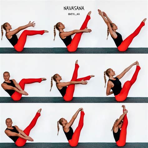 yoga boat pose variations