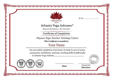 yoga certification 