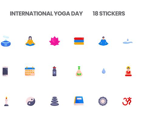 Yoga Day Sticker