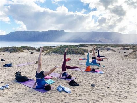 Yoga session in Lanzarote