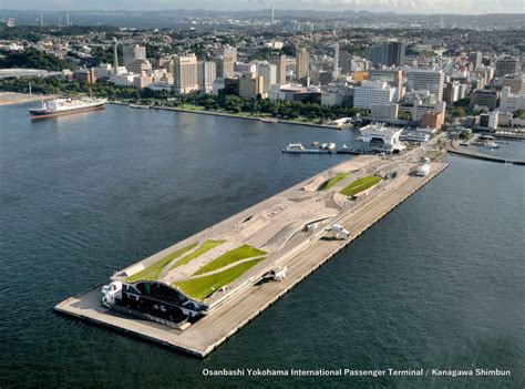 yokohama pier port terminal in japan