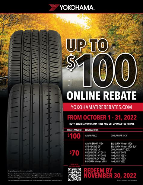 yokohama tires rebate offers