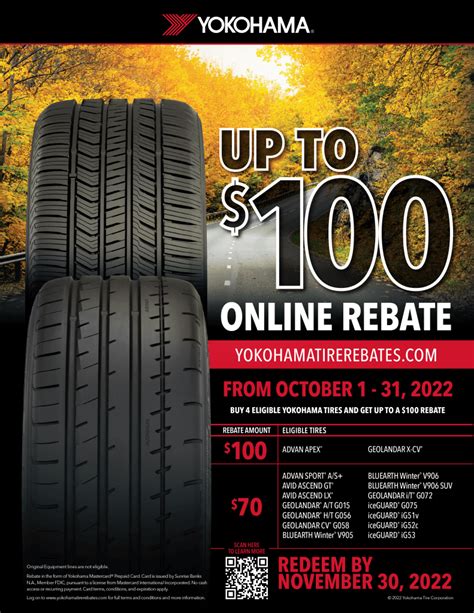 yokohama tires rebates 2020