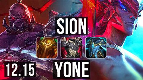 yone vs sion matchup