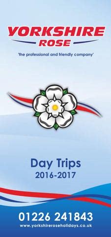 yorkshire rose day trips 2023