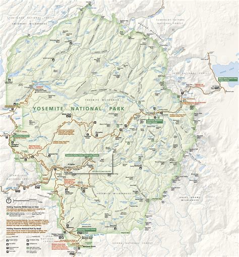 Yosemite National Park Map Quest