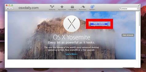 How to Hide OS X El Capitan from Mac App Store