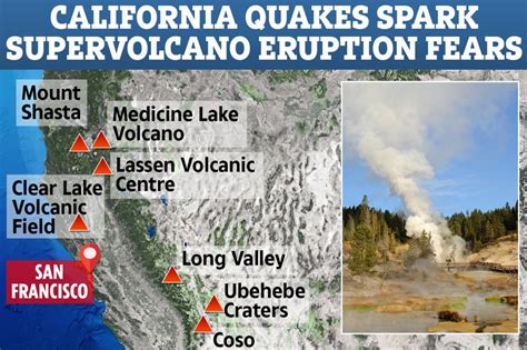 yosemite super volcano projected fall out