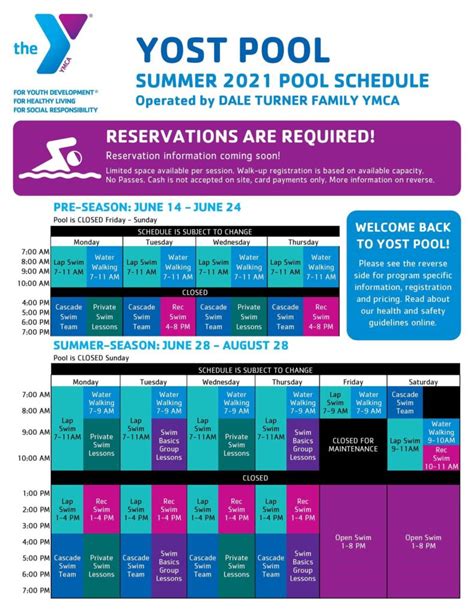 yost pool edmonds schedule