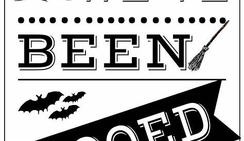 You Ve Been Booed Printable Black And White