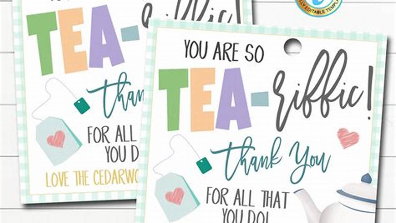 Get Creative and Learn with "You're Tea-riffic Free Printable" for Educators!