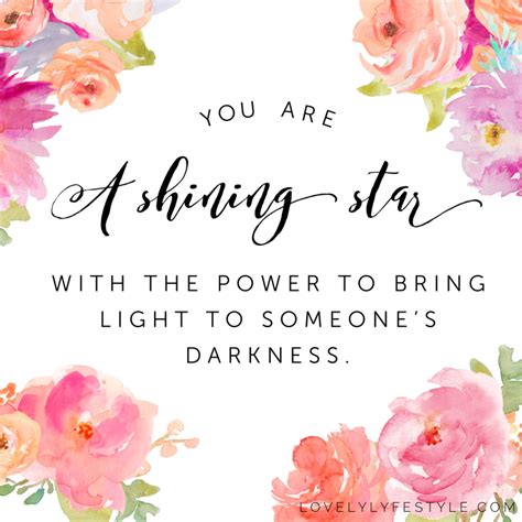 you are a shining light