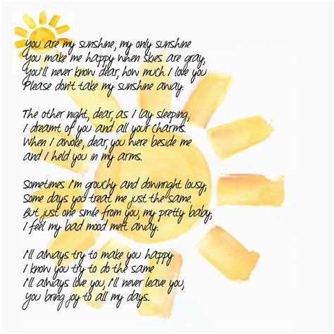 you are my sunshine full song