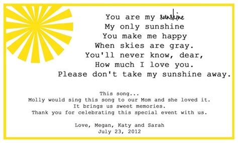 you are my sunshine song meaning