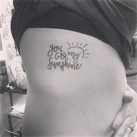 you are my sunshine tattoo