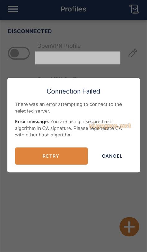 you are using insecure hash algorithm in ca signature