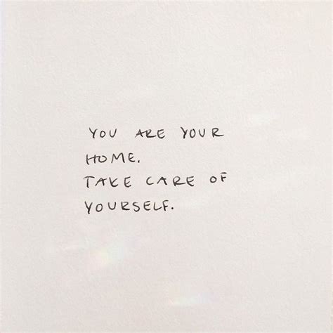 You Are Your Home Take Care Of Yourself OBSiGeN