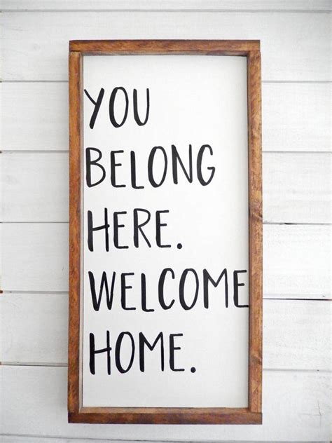 you belong at home