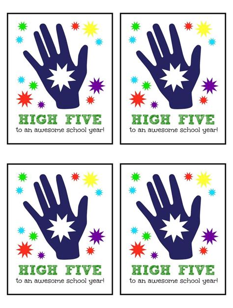 You Deserve A High Five Printable