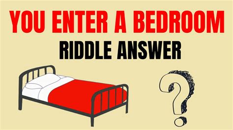 'You enter a bedroom' WhatsApp riddle with answer and solution inside
