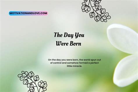 You Were Born Today