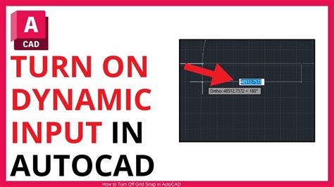You Would Switch On Dynamic Input In Autocad By Using What Commands