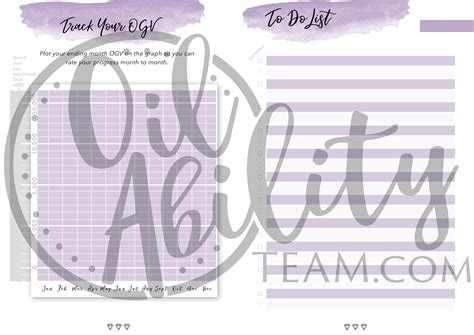 Young Living Ogv Tracker Free Printable Oil Posse