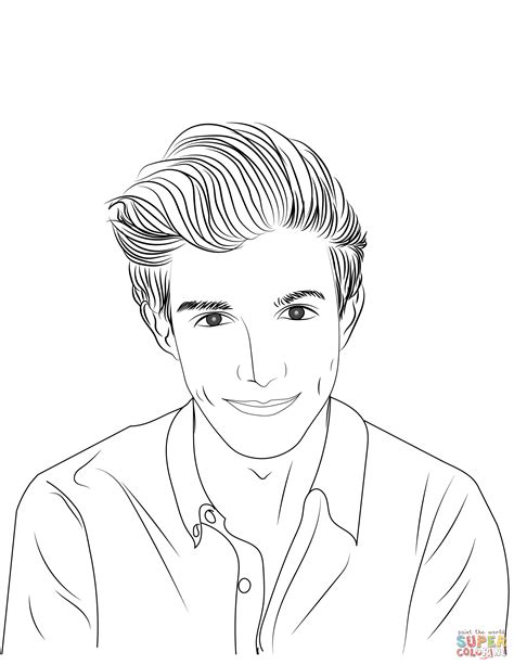 Young Man Coloring Pages