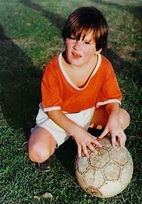 young messi with old messi picture